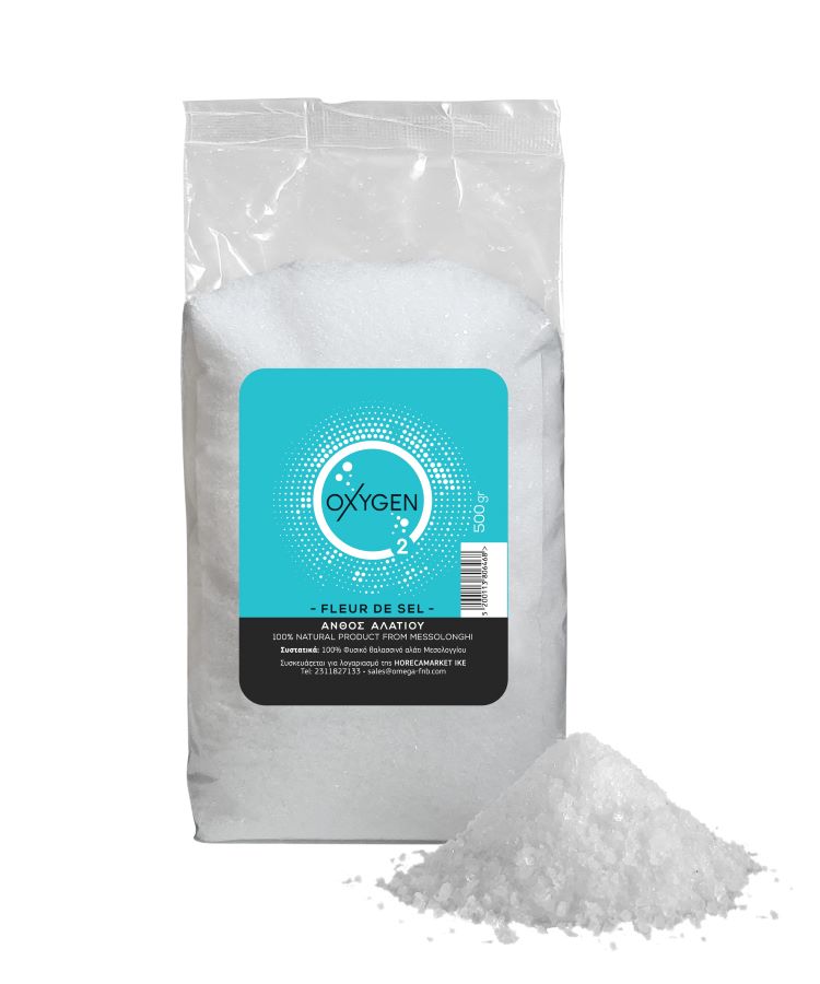 Ανθός αλατιού (Fleur de sel ) Μεσολογγίου OXYGEN 500g